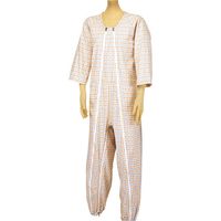 松本ナース産業 ツイルねまき　Wファスナー股付　簡易ロック付　4100　オレンジ　３L 1枚　【介護用衣類】介援隊カタログ（直送品）