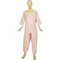 松本ナース産業 らくらく介護ねまき　背開　普通ファスナー　4200　ピンク　3L 1枚　【介護用衣類】介援隊カタログ（直送品）