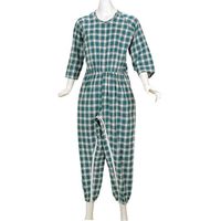 松本ナース産業 カラーツイル　背開き　フック付　4500　エンジ　3L 1枚　【介護用衣類】介援隊カタログ（直送品）