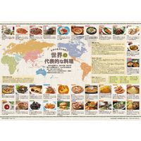 【社会科・地図教材】世界の食文化地図 ポスター版 全教図 1組（直送品）