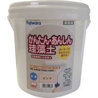 フジワラ化学 簡単安心珪藻土10kg ポリ缶 ピンク 209597 1缶（直送品）