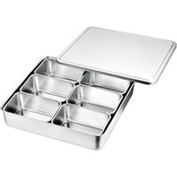 ＡＧ１８ー８　中型調味料入バット６ヶ入　田型　1セット 66806　赤川器物製作所（直送品）
