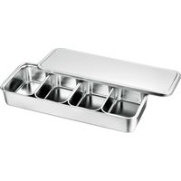 赤川器物製作所 AG18ー8 大型調味料入バット4ヶ入 横長型 66904 1セット