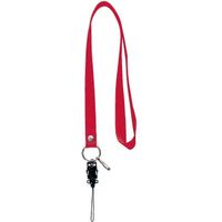 西敬 ネックストラップ 携帯パーツ・ハガネナス付 赤 NS-10R 1セット(10本)