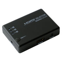 HDMI切替器　4K60Hz対応/HDMIセレクター/HDMI切替器3台用/HDS-4K05/BK　1個　ミヨシ