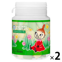 【アウトレット】ロッテ ムーミンキシリトールガム ＜マスカット＆スウィーティー＞スマートボトル 1セット（69g×2個）