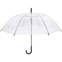 丸玉工業 クリアジャンプ傘60(ブラック) 90202019 1セット(6本)