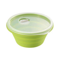 川崎合成樹脂 SS-096 シリコーン冷凍保存容器 グリーン 1個（直送品）
