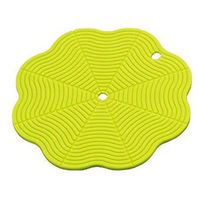 川崎合成樹脂 VC-C64 吸盤付シリコーンマット グリーン 1個