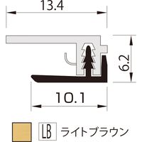 【建築資材・浴室用床シート】フクビ化学工業 樹脂化粧パネル アルパレージ用見切（セパレート） LB AMS2LB 1セット（20本入）（直送品）