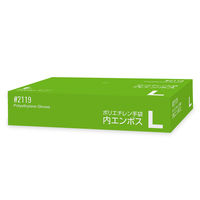 川西工業　ポリエチレングローブ　内エンボス　クリア　Lサイズ　#2119C-L　1箱（200枚入）（使い捨てグローブ）