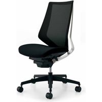 【無料引取付き】　コクヨ デュオラ　ハイバック肘無　樹脂脚　メッシュ Ｗフレーム ブラック CRーG3000E1KZB6ーWN 1脚（直送品）