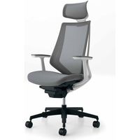 【無料引取付き】　コクヨ デュオラ　ヘッドレスト付Ｔ型肘　樹脂脚 Ｗフレーム ソフトグレー CRーG3005E1KZE3ーVN 1脚（直送品）