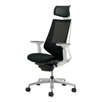 【無料引取付き】　コクヨ デュオラ　ヘッドレスト付可動肘　アルミ脚 Ｗフレーム ブラック CRーGA3035E1KZB6ーWNN 1脚（直送品）
