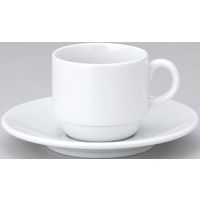 金正陶器 ユーラシア スタックコーヒー碗 ＆受皿(6客セット） 9-92-35 6客入り（直送品）