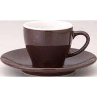 金正陶器 ユーラシア コーヒー碗 栗梅茶＆受皿 栗梅茶(6客セット） 9-93-19 6客入り（直送品）