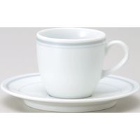 金正陶器 パールライン コーヒー碗＆受皿(6客セット） 9-93-9 6客入り（直送品）