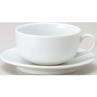金正陶器 ベーシック スープ碗＆受皿(6客セット） 9-98-27 6客入り（直送品）