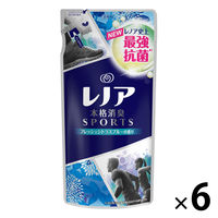 【アウトレット】P&G レノア本格消臭スポーツ　フレッシュシトラスブルーの香り 詰め替え 430ml 柔軟剤 1セット(6個：1個×6)