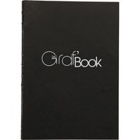 スケッチブック クレールフォンテーヌ Graf’Book 360°かがり綴じノート ブラック