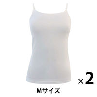 【アウトレット】レナウンインクス キャミソール M シロ 0585482719 1セット（2枚入）