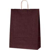 ベルベ １４９７　自動紐手提袋　Ｔー１２　カラー（カカオ）　200枚（50×4）（直送品）