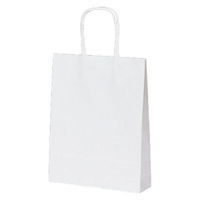 ベルベ １５３８　自動紐手提袋　ＴーＢ５　白無地　200枚（25×8）（直送品）