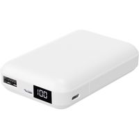 磁気研究所 液晶表示付きモバイルバッテリー10000ｍAh　ホワイト HD-MBLCD10000BTWH 1個（直送品）