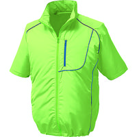 空調服 ポリ製半袖ウエアのみ ライムグリーン 4L KU91720-C17-S6 1着 102-5044（直送品）