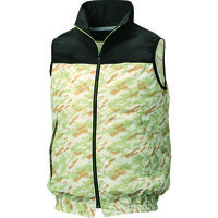 空調服 ポリエステル製カジュアル空調ベストウェアのみブラック×サンドカモ4L KU92020-C40-S6 1着 206-5373（直送品）