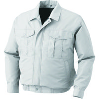 空調服 ポリエステル製ワーク空調服[[R下]] ウェアのみ シルバー L KU90540-C06-S3 1着 827-8364（直送品）