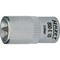 HAZET（ハゼット） HAZET E型トルクスソケット 差込角6.35mm 呼びNo.E8 850-E8 1個 813-2919（直送品）