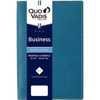2021年度1月始まりダイアリー クオバディス ビジネス　クラブ １週間バーティカル ブループラッセ 1冊（直送品）