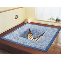 ファミリー・ライフ 抜染風しじら織り掘こたつボリュームラグ 200Ｘ250 a22861 1枚（直送品）