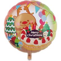 【風船・バルーン】宝興産 IB トナカイの楽しいクリスマス 0201319004 1セット(5枚入)（直送品）