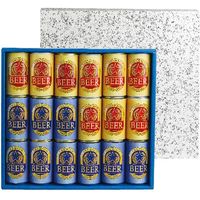 ヤマニパッケージ 缶ビール１８本 K-68 １ケース（50枚：各25枚胴巻包装）（直送品）