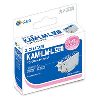 エプソン用 G&G 互換インク HBE-KAM-LM-L ライトマゼンタ（増量）（KAM-LM-L互換） KAM（カメ）シリーズ（わけあり品）