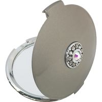 センコー ラウンドクリスタル　コンパクトミラー　クローム　２個セット AWN101129（直送品）