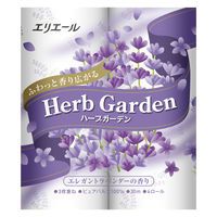 トイレットペーパー 4ロール入 パルプ 3枚重ね 30m エリエール ハーブガーデン エレガントラベンダーの香り 1パック 大王製紙