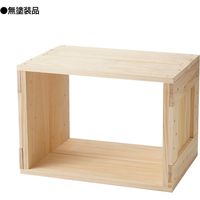 ダンデライオン　クレートBOX　ラベル＆底無　無塗装　119-10427　1台（直送品）