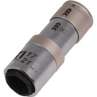 イチネンアクセス MUSTTOOL QCソケットダブル 17×21mm 6角 12.7mm 19841 1個（直送品）