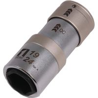 イチネンアクセス MUSTTOOL QCソケットダブル 19×24mm 6角 12.7mm 19844 1個（直送品）