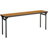 【設置込】コクヨ 会議用テーブル KT-500 折畳みテーブル 棚無 角脚塗装 チーク