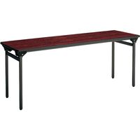 【設置込】コクヨ 会議用テーブル KT-500 折畳みテーブル 棚無 角脚塗装 ローズウッド