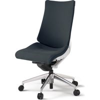【設置込】イトーキ アクトチェア ハイバック 布張 ランバー無 肘無 アルミ脚 ウレタンキャスター ハンガー無 白×オフブラックＷ 1脚（直送品）