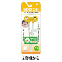 KJC エジソン　お箸　エジソンのお箸１左手用オレンジ２歳～12個セット 315374 1セット(12個)（直送品）