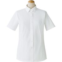 セロリー Selery 半袖ブラウス パールホワイト １９号 S-37058（直送品）