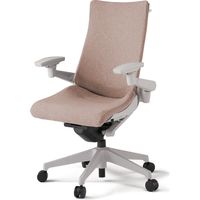 【組立設置込】イトーキ アクトチェア ハイバック 布張 ランバー無 可動肘 樹脂脚 ナイロンキャスター ハンガー付 灰×グレイッシュブラウン 1脚（直送品）