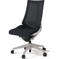 【設置込】イトーキ アクトチェア ハイバック メッシュ ランバー付 肘無 樹脂脚 ナイロンキャスター ハンガー無 灰×ブラックT 1脚（直送品）