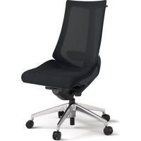 【組立設置込】イトーキ アクトチェア ハイバック メッシュ ランバー付 肘無 アルミ脚 ウレタンキャスター ハンガー付 黒×ブラックT 1脚（直送品）